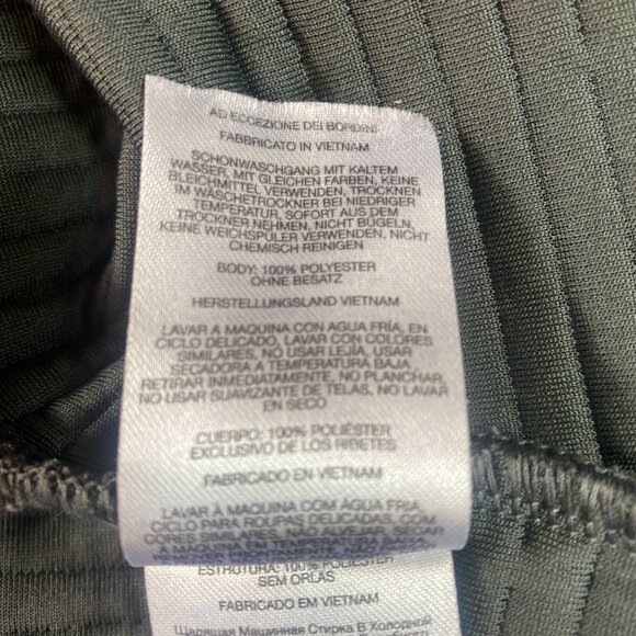 Columbia Women's Half Zip Longline Ribbed Sweatshirt L Gray #289M - Picture 10 of 11